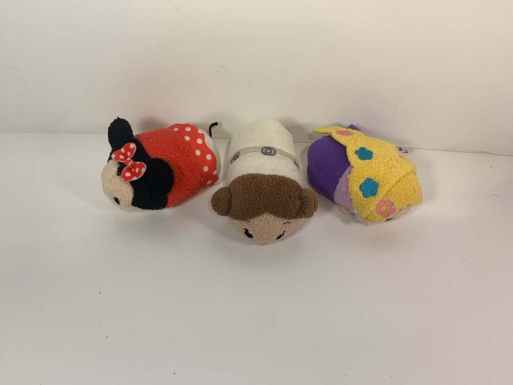 Tsum Tsum 3 Disney Minnie Mouse and Rapunzel and Princess Leia plush